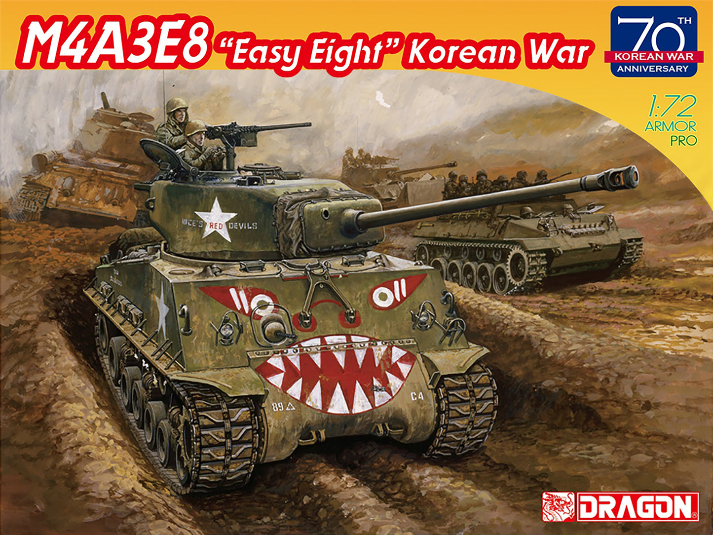 1/72 Korean War US Army Medium Tank M4A3E8 "Easy Eight" [DR7570] plastic model