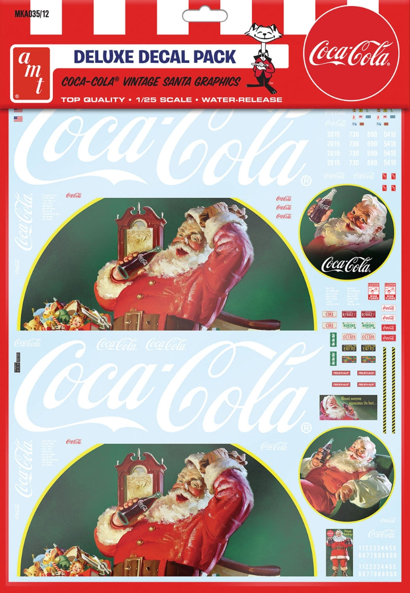 1/25 Vintage Coca-Cola Santa Claus Big Rig Decal 【MKA035】 Decal