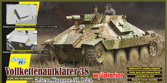 1/35 WW.II German Army Sd.Kfz. 38 Ausf. 7.5cm Cannon [DR6815F] plastic model kit