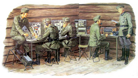 1/35 WWII German Command Post w/Communication Soldiers 【DR3826】 plastic model kit