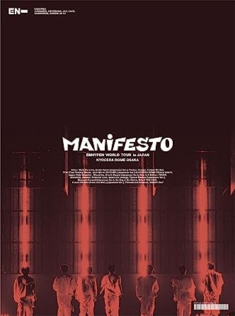 ENHYPEN WORLD TOUR `MANIFESTO` IN JAPAN KYOCERA DOME OSAKA limited edition (DVD3,1)