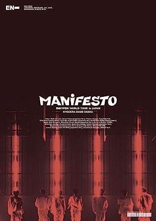 ENHYPEN WORLD TOUR `MANIFESTO` IN JAPAN KYOCERA DOME OSAKA (DVD2)